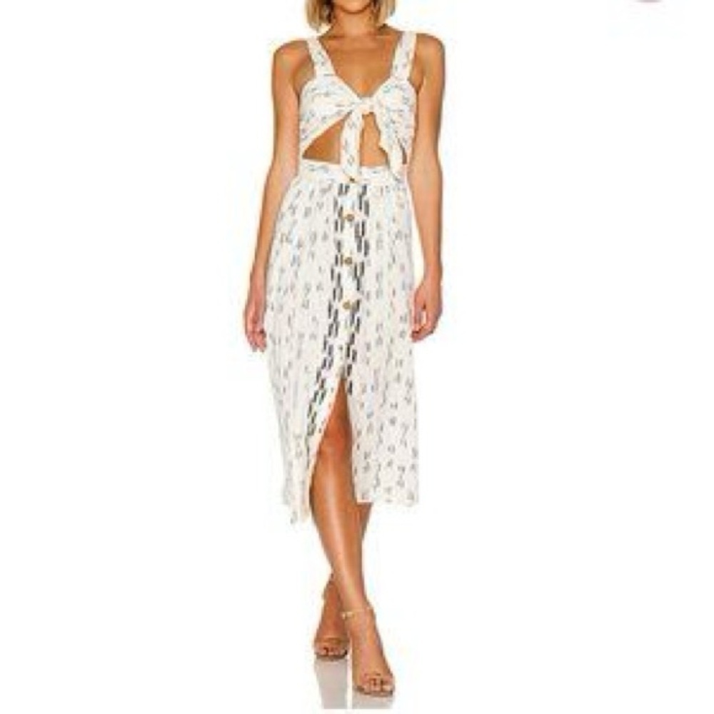 Free People Caldasi Midi Dress
Cream / Black
100% Cotton
Size XS